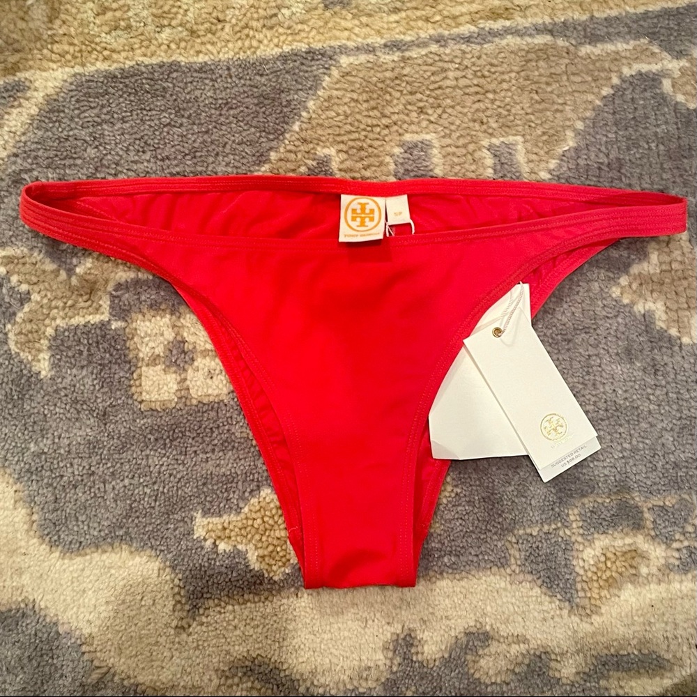 NWT Tory Burch High-Cut Hipster Bikini Bottom size S